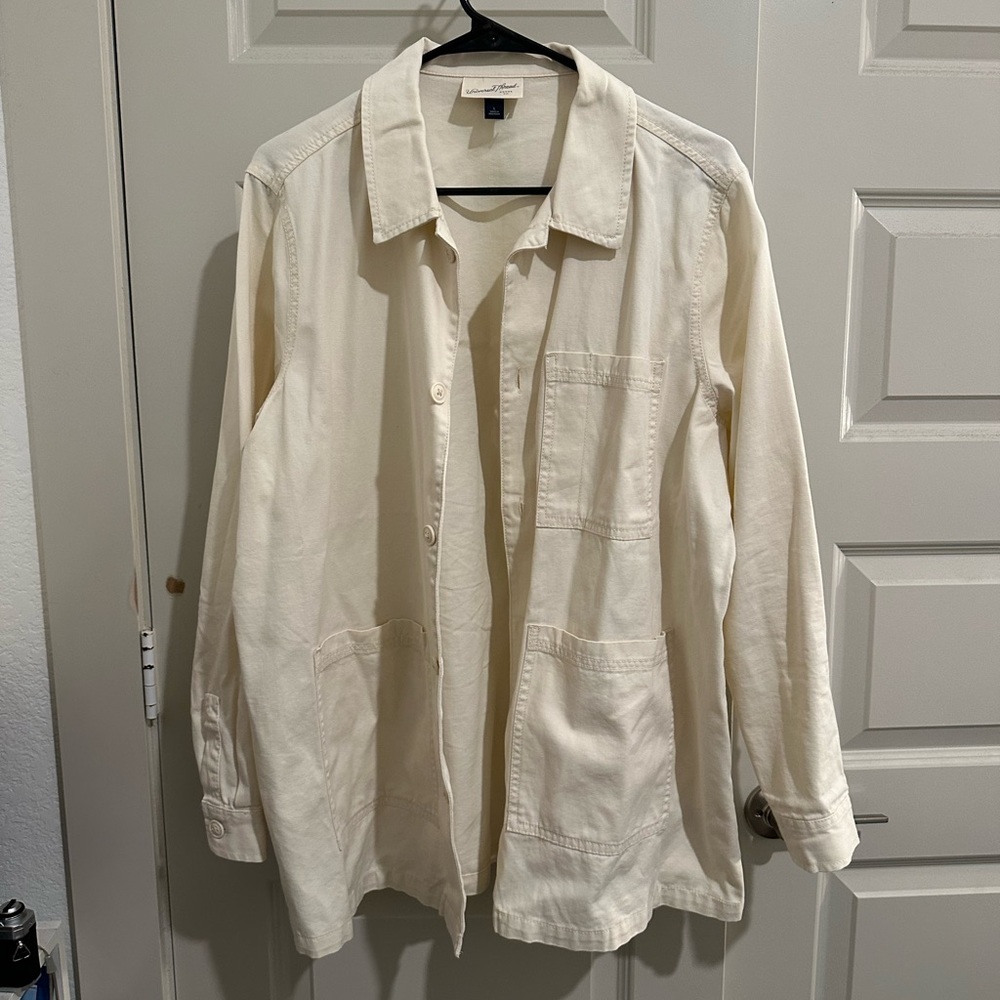 Cream/beige button up shirt, never worn